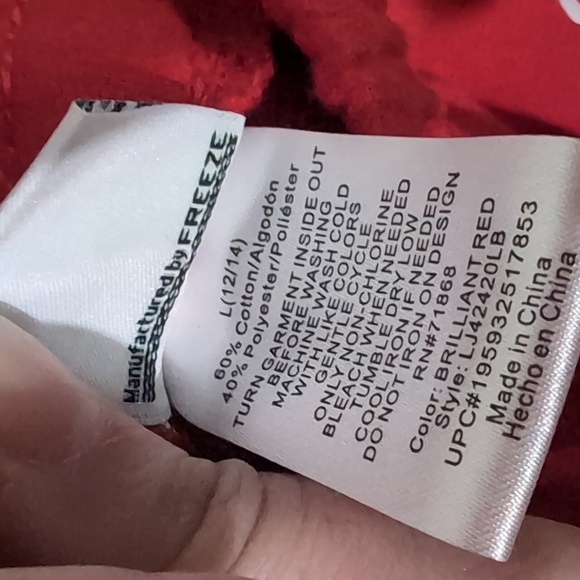 Nwot Red Disney Character Joggers - Picture 3 of 3